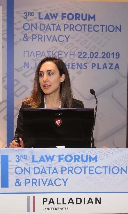 Πέρση Μαυράκη Partner, Katsikis Kalamatianou & Co Law Firm, DPO Executive Η κα Πέρση Μαυράκη, Partner, Katsikis Kalamatianou & Co Law Firm, DPO Executive, στην παρουσίαση της με τίτλο «GDPR: A