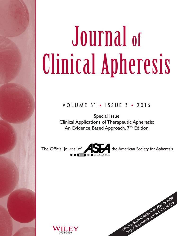 Guidelines on the Use of Therapeutic Apheresis in Clinical Practice Evidence Based Approach from the Writing