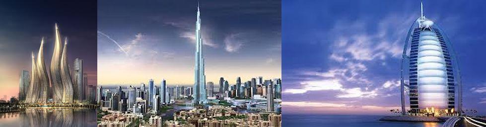 Εδώ βρίσκεται το ψηλότερο κτίριο στον κόσμο Burj Dubai, το μεγαλύτερο τεχνικό νησί Palm Island, το μεγαλύτερο τεχνητό χιονοδρομικό κέντρο (Ski Dubai) και το μεγαλύτερο Shopping Mall στον κόσμο