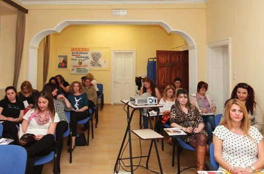 9 ΣΕΜΙΝΑΡΙΑ ΕΝΔΥΝΑΜΩΣΗΣ ΓΥΝΑΙΚΩΝ ΕΠΙΧΕΙΡΗΜΑΤΙΩΝ Από το σεμινάριο στην Κέρκυρα στις 20-21 Απριλίου Στο χρονικό διάστημα Απριλίου - Ιουνίου 2013, το Γραφείο Ισότητας του ΙΜΕ ΓΣΕΒΕΕ οργάνωσε και