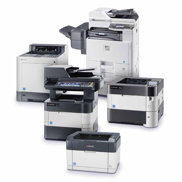 ECOSYS Printer & MFP Series Οι εκτυπωτές και τα laser πολυμηχανήματα (MFP s) σειράς ECOSYS της KYOCERA διαθέτουν εξαρτήματα και αποσπώμενα μέρη μεγάλης διάρκειας ζωής και σε συνδυασμό με τα χαμηλά