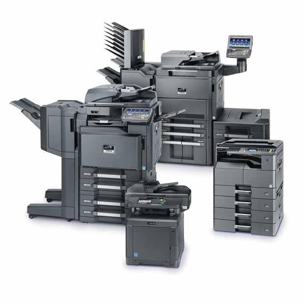 MFP Series Η βραβευμένη σειρά των έγχρωμων και μονόχρωμων πολύ-λειτουργικών μηχανημάτων, είναι η κορυφαία λύση εκτύπωσης εγγράφων, διότι κάθε απαιτητική επιχειρηματική εργασία παρέχεται απρόσκοπτα με