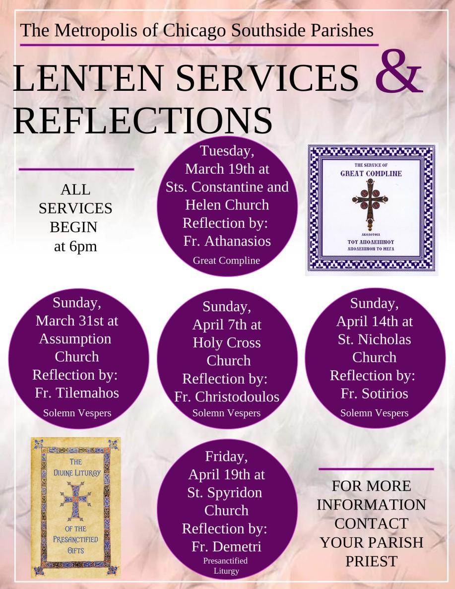 SAVE THE DATE April 18: H.O.P.E. Group for April April 19-20: Philoptochos Easter Bake Sale April 20: Saturday of Lazarus Children s Retreat and the making of the palms April 20: Church Cleaning