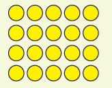 η Άσκηση Να υπολογίσεις και να σχεδιάσεις το μέρος και το όλο. α. Να χρωματίσεις β. Να κυκλώσεις τους βόλους τα 4 του ορθογωνίου. που αποτελούν τα 2 του Όλο: 4 + 4 + 4 + 4 =4 4 συνόλου των βόλων.
