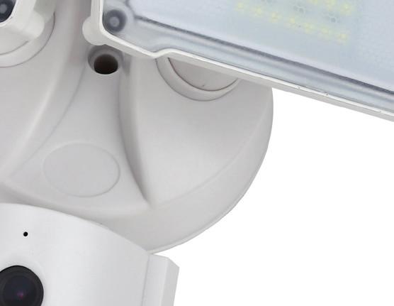 When the motion sensor detects a presence in the floodlights are activated and comes notification on your mobile phone to see who moves at your space!