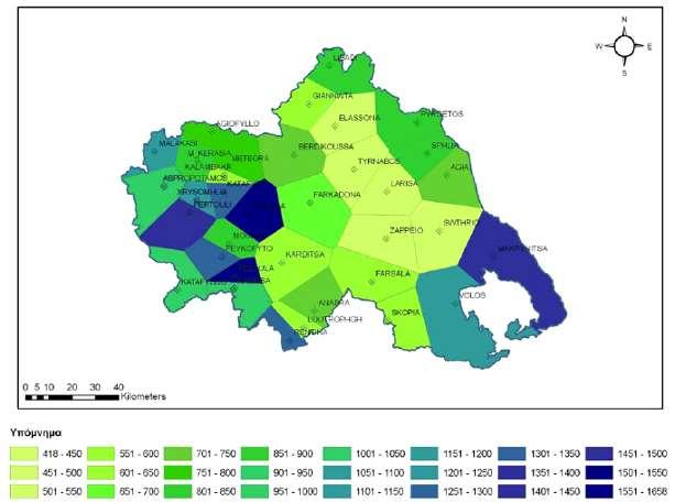 1.4 Λεκάνη απορροής Ο Δήμος Φαρσάλων ανήκει στη λεκάνη απορροής του Πηνειού ποταμού και περιλαμβάνει μεγάλο αριθμό παραποτάμων, ρεμάτων και χειμάρρων, με σημαντικότερο εξ' αυτών τον ποταμό Ενιπέα.