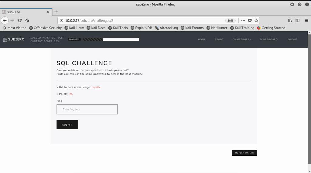 iii. SQL Injection Challenge write-up Κατά τα συνήθη πηγαίνουμε στη σελίδα του SQL injection Challenge και μεταβαίνουμε
