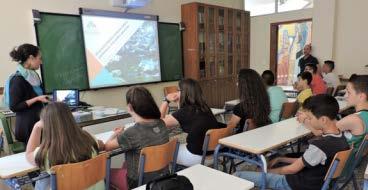 Διατροφή και ποιότητα ζωής], με την προβολή δύο παρουσιάσεων σε δύο Γυμνάσια της περιοχής, αναφορικά με το θέμα «Καλές πρακτικές για τη μείωση του οικολογικού αποτυπώματος» και «Προστατευόμενη