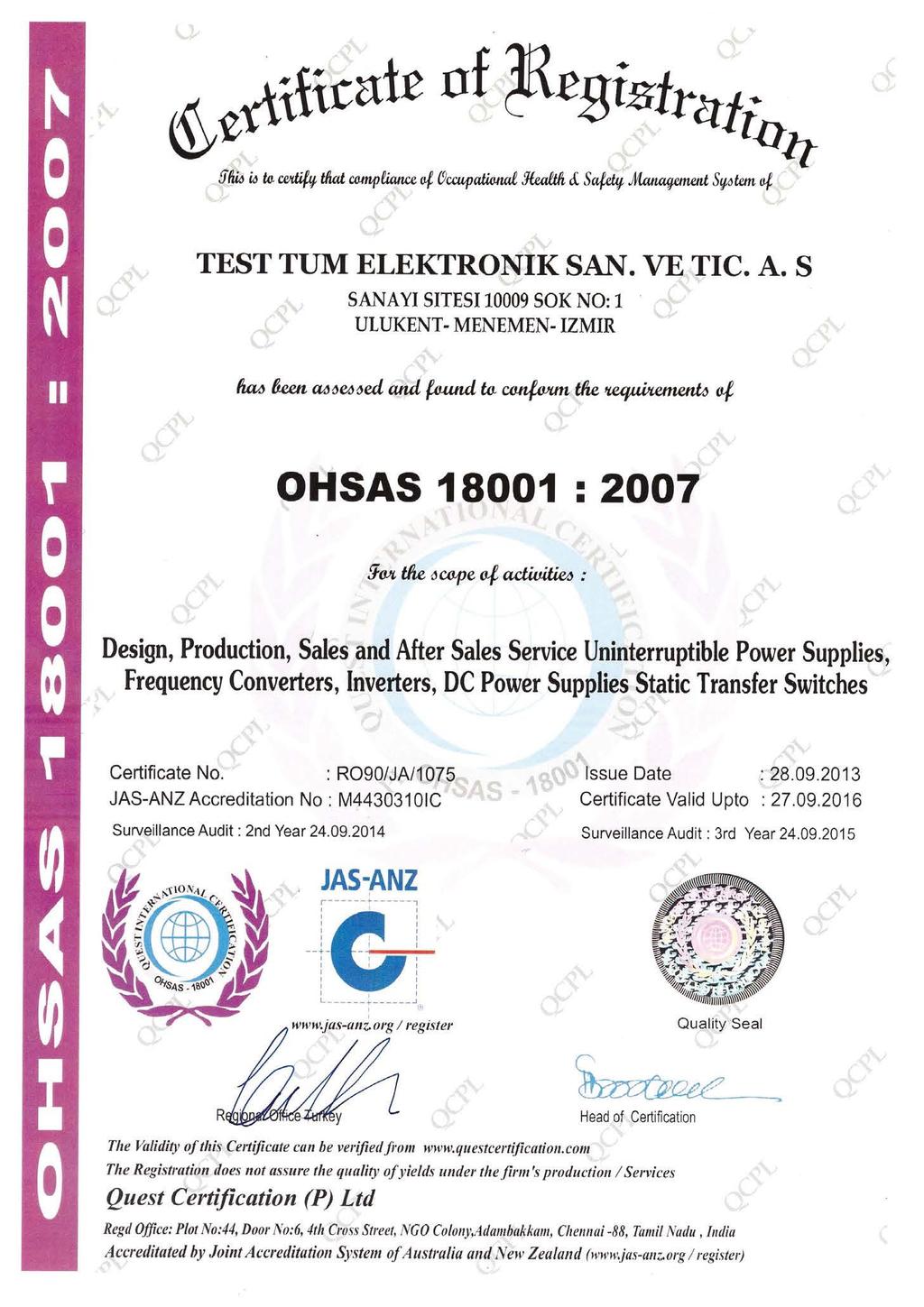 OHSAS 18001:2007