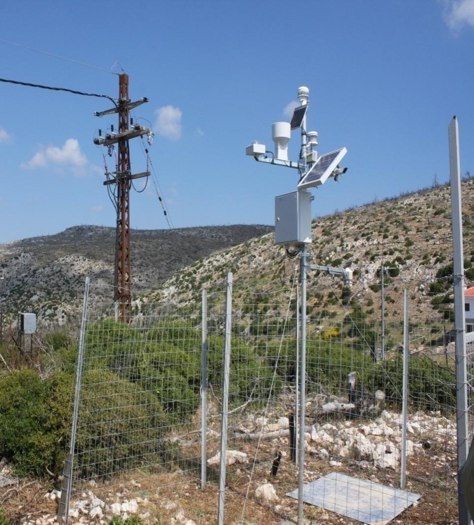 Εγκατάσταση Μετεωρολογικού Σταθµού Καταγραφή συγκεκριµένων
