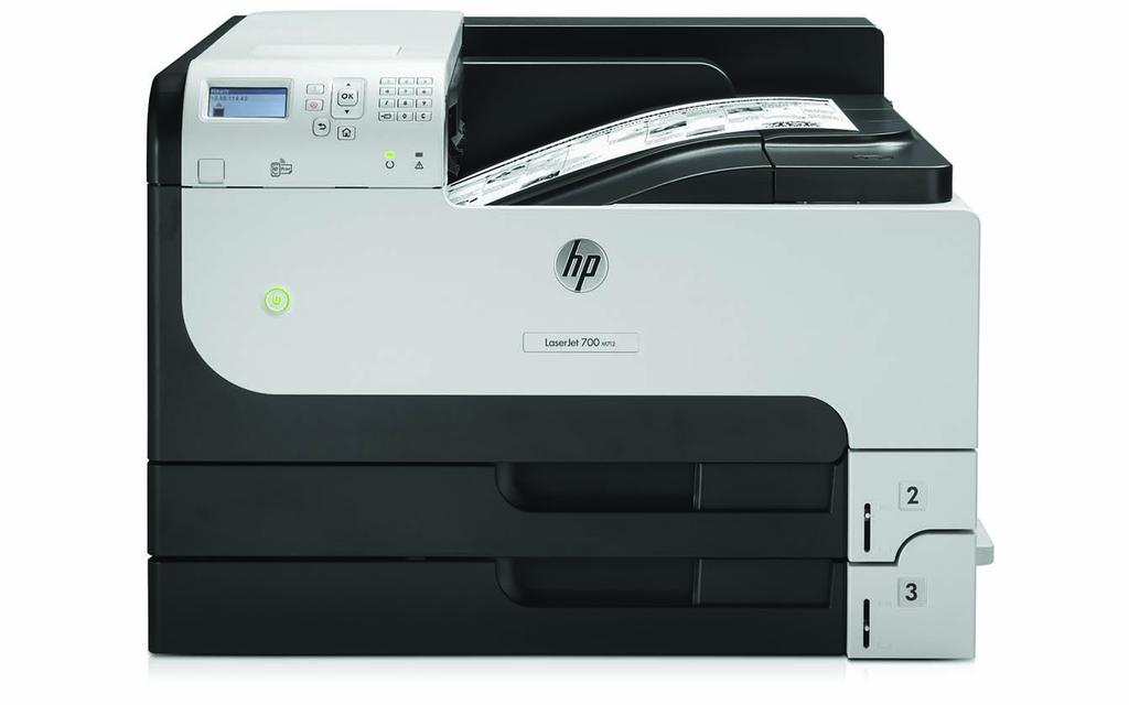 Φύλλο δεδομένων Εκτυπωτής HP LaserJet Enterprise 700 M72dn Ασύλληπτα γρήγορη και ενεργειακά αποδοτική ασπρόμαυρη εκτύπωση A3 Δυνατότητα ασπρόμαυρων εκτυπώσεων υψηλού όγκου σε μεγέθη χαρτιού έως A3,