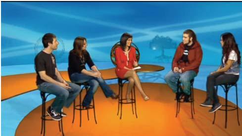 AULARIA REVISTA DIGITAL DE COMUNICACIÓN IMAGEN 8: Programa «La Aventura del Saber» dedicado a la coproducción «Cuatro Visiones, jóvenes e inmigración en España» del año 2010.