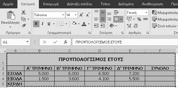 Εναλλακτικά, κάντε δεξιό κλικ στο φωτισμένο τμήμα και επιλέξτε Αντιγραφή. 4 3 5. Κάντε κλικ στο σημείο προορισμού, δηλαδή πηγαίνετε στο Φύλλο2 και κάντε κλικ στο κελί A1. 6.