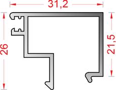 SASH 40MM ΚΑΣΑΣ FRAME 28MM ΠΑΧΟΣ ΥΑΛΟΠΙΝΑΚΑ GLAZING HICKNESS