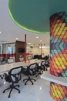 The client wanted to retain the open and voluminous nature of the site. The brief was to create an un-official ambience reflecting a coffee shop.