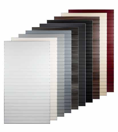 Συστήματα Slatwall & Αξεσουάρ FlexiSlot Πλακάκι Σύστημα Slatwall από πλαστικό με ασημί ανοδιωμένο πλαίσιο αλουμινίου. Ελαφρύ και ανθεκτικό!