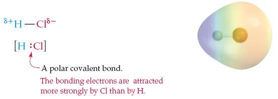 Πολικοί Ομοιοπολικοί Δεσμοί - Ηλεκτραρνητικότητα 9 HCl: Ο δεσμός είναι ένας πολικός ομοιοπολικός.