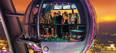HIGH ROLLER Η ΨΗΛΟΤΕΡΗ ΡΟΔΑ ΤΟΥ ΛΑΣ ΒΕΓΚΑΣ Έναρξη: 11:30 πμ - 02:00 πμ Διάρκεια: 30 λεπτά Η θέα του Λας Βέγκας έχει αλλάξει με τη μεγαλύτερη, τη ψηλότερη ρόδα παρατήρησης στον κόσμο, το High Roller