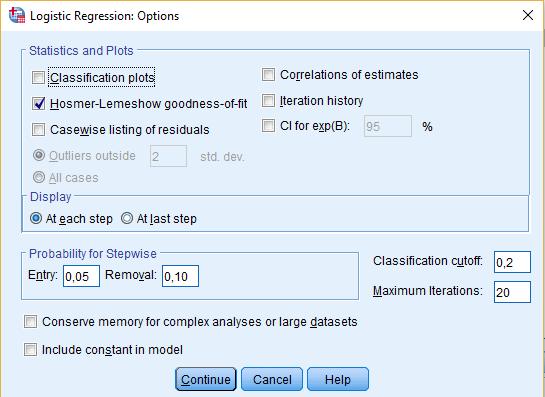 κατηγοριών (classification cutoff) στο μοντέλο προς ανάπτυξη. Εικόνα 4.