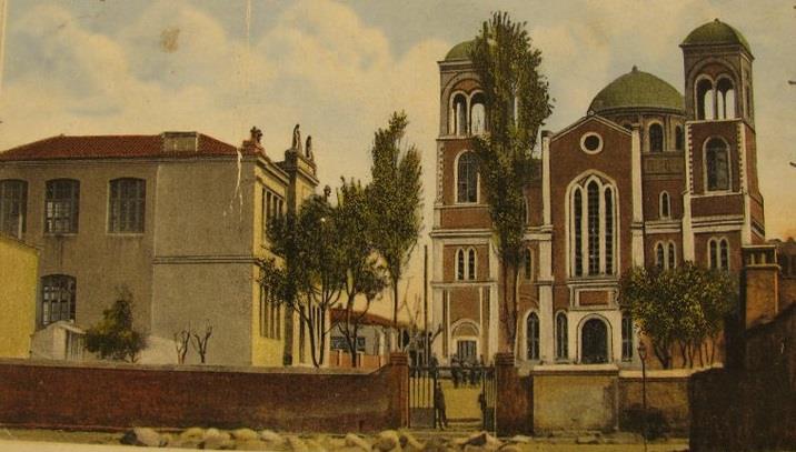 Εικόνα 5: 1907, Καρτ ποστάλ με τον Άγιο Νικόλαο Αλεξανδρούπολης (FB σελίδα «Γειτονιές και Αναμνήσεις της Αλεξανδρούπολης») Εικόνα 6: 1910. Τρίγλωσση καρτ - ποστάλ του εκδότη Γ.