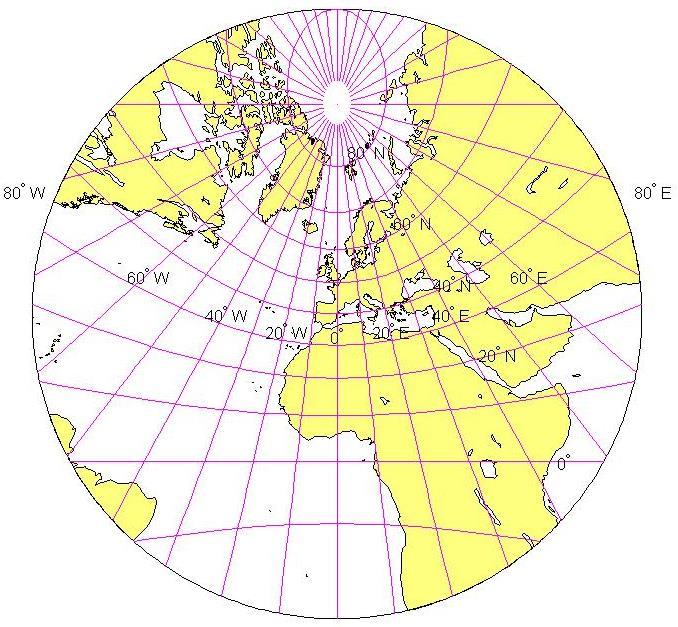 Αριςτερή εικόνα: Μερκατορικόσ χάρτησ Ατλαντικού-Ινδικού Ωκεανού Κάτω εικόνα: