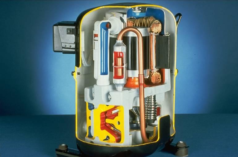 Hermetic Compressor Suction Cooled Welded Shell Hermetically Sealed Suction Vapor Discharge Hot Gas Motor Spring