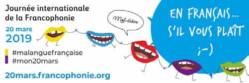 300 millions de francophones sur les cinq continents.