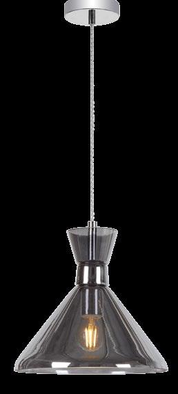 OLBIA PARMA CRISTAL fumé Colgante de cristal fumé 1 E14 Máx. 40W CRISTAL Colgante de cristal transparente 1 E14 Máx.