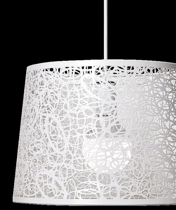 GRASSE Pantalla metal blanco mate