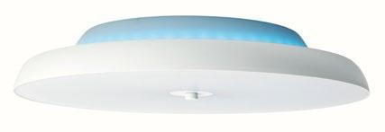 6W RGB parte trasera (efecto luminoso en techo) Regulable LED 48W y regulable de 2700K a 6500K 8 cm 50 cm 60 Mando a distancia, para regular intensidad y temperatura de la luz blanca, cambiar la luz