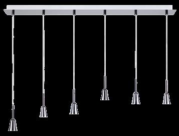 DERBY FORLÍ CRISTAL 1 LED G9 cerámica 5W 400 Lm (incluída) 4 L Metal 4 LED G9 Máx.