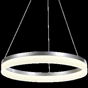 130 cm 60 cm Colección de suspensiones LED con aro de aluminio