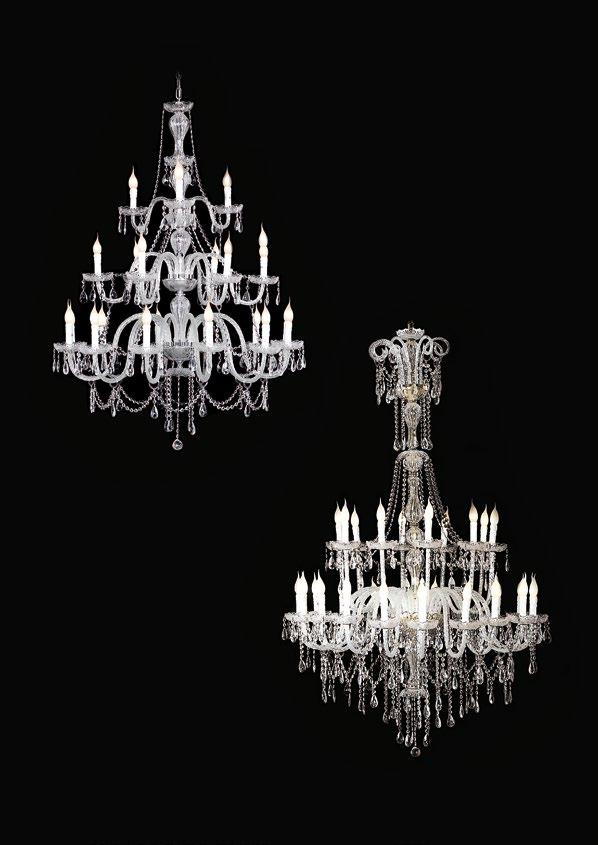 máquina. Disponibles en dos acabados, Cromado y Baño de Oro de 18Kt. 2 21 x E 14 Máx. 40W (no incluidas) 14 cm 2 L/AP 2 x E 27 Máx.