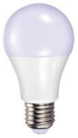 475 Lm Ø 45 x h 75 mm BE 9A Lámpara LED A70 12W esférica (E-27) Luz cálida (3000K) 25000 h.