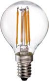 Ángulo 360 Ø 35 x h 130 mm BE 16 Lámpara LED filamento P45 4W (E-14)