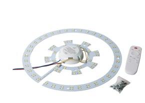 LENS 24W Placa base de led + Driver + Mando a distancia + Tornillos magnéticos para sujeción. Para sustituir luminarias fluorescentes, halógenas, etc.