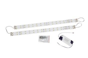 22 x 1,5 cm (c/u) ARRAS 24W LED kits 350 mm 24W 4pcs 4 6W (110-120 Lm/W) 4000 K 25000 h.