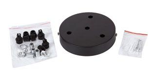 5m PVC Negro ZADAR ACC E27 Accesorio sujeción techo