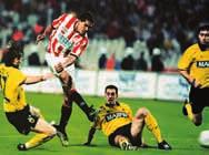 1990-91 ΟΛΥΜΠΙΑΚΟΣ - ΑΕΚ 3-1 14 Προτάσοφ, 56 Σάβιτσεφ, 88 Λιτόφτσενκο, 76 Μανωλάς 1991-92 ΟΛΥΜΠΙΑΚΟΣ - ΑΕΚ 4-2 3 Τσιαντάκης, 8,18,34 Προτάσοφ, 42 Σαβέφσκι, 60 Δημητριάδης 1992-93 ΟΛΥΜΠΙΑΚΟΣ - ΑΕΚ 1-0