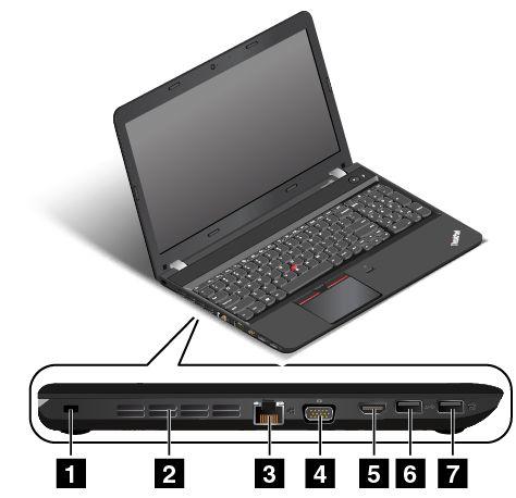 3 Υποδοχή σύνδεσης USB 3.0 Η υποδοχή USB 3.0 χρησιμοποιείται για σύνδεση συσκευών που είναι συμβατές με USB, όπως ενός εκτυπωτή USB ή μιας ψηφιακής φωτογραφικής μηχανής.