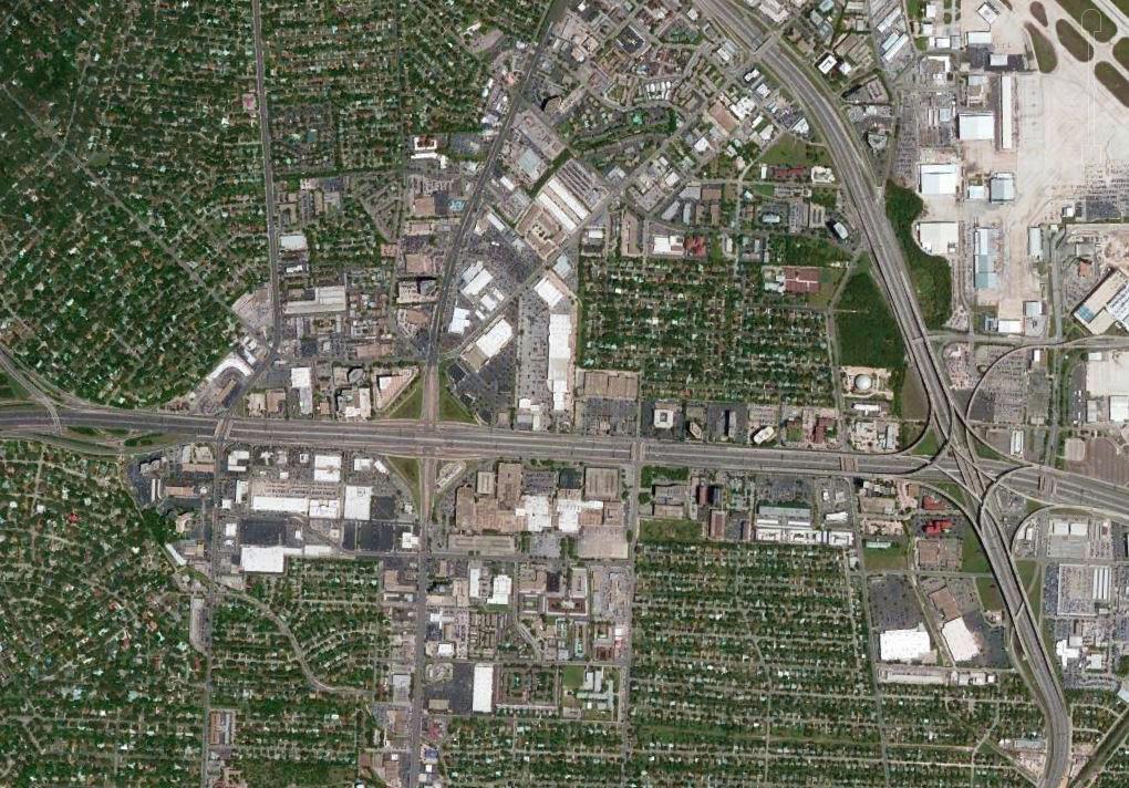 AERIAL MAP NORTH STAR MALL JONES MALTS SAN PEDRO VE BLANCO RD BERGER RD SITE MCCULLOUGH AVE PARK NORTH SHOPPING CENTER The