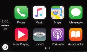 αγαπημένες σας εφαρμογές κινητού τηλεφώνου "Call John" "Listen to message" "I need fuel" Applink, Apple CarPlay και Android Auto Ελέγχετε εφαρμογές συμβατές με το SYNC 3 μέσω του AppLink, ενώ Apple