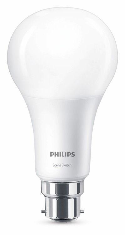 Με έναν λαμπτήρα Philips SceneSwitch LED μπορείτε να αλλάξετε εύκολα τη ρύθμιση φωτισμού με τον υπάρχοντα διακόπτη. Δεν απαιτείται ροοστάτης ή επιπλέον εγκατάσταση.