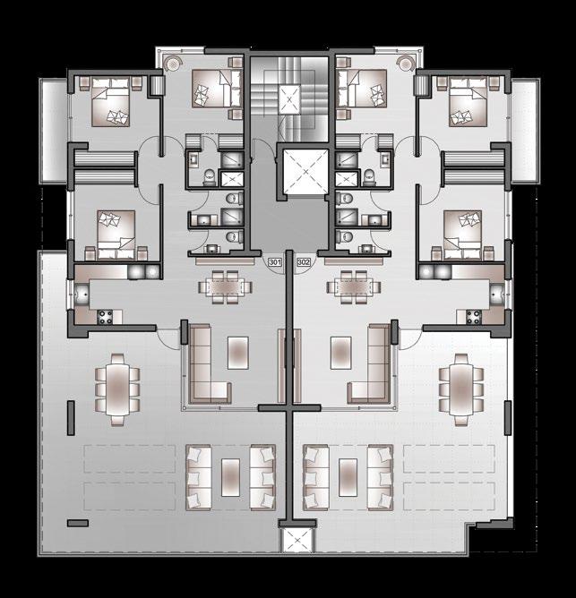 3 rd Floor AIGLI RESIDENCE Flat Bedrooms Cov. area (M 2 ) Cov.