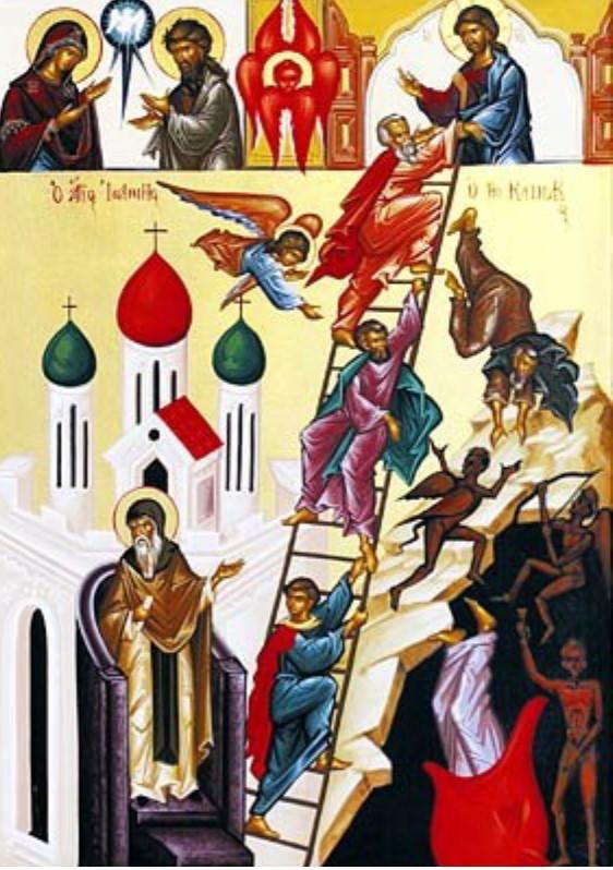reflect upon the teachings of St. John Climacus or St. John of the Ladder. In his famous work known as The Ladder of Divine Ascent, St.