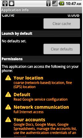 Laboratory Study (Observation) Γενικές ερωτήσεις για την χρήση Android Να κατεβάσουν δυο εφαρμογές από το Android Market Westin Index ερωτήσεις Σε μια εφαρμογή στο