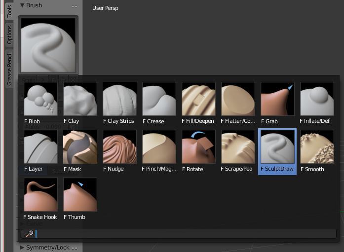 MODELING o Η πρόσβαση στο Sculpt Mode γίνεται μέσω του menu στο Header.