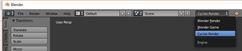 Ο Renderer του Blender Η βασική μηχανή Rendering είναι ο Cycles.