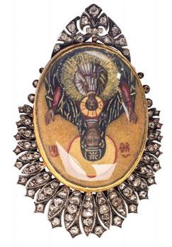 000 165 Καρφίτσα Αντίκα cameo διακοσμημένο με διαμάντια Διάμετρος του cameo 2 cm. 1.600-2.