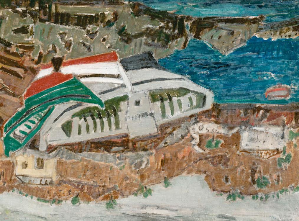 40 Γιάννης Σπυρόπουλος (1912-1990) Βάρκες στην παραλία υπογεγραμμένο κάτω